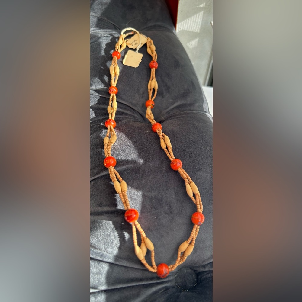 Vintage style beaded necklace from India